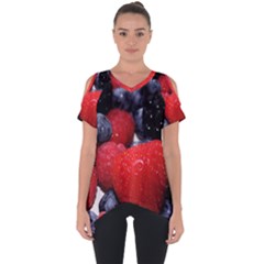 Berries 1 Cut Out Side Drop Tee by trendistuff