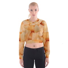 Cantaloupe Cropped Sweatshirt by trendistuff