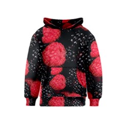 Raspberries 1 Kids  Pullover Hoodie by trendistuff