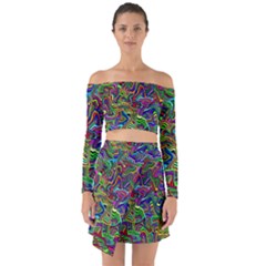 Artwork By Patrick-colorful-9 Off Shoulder Top With Skirt Set by ArtworkByPatrick