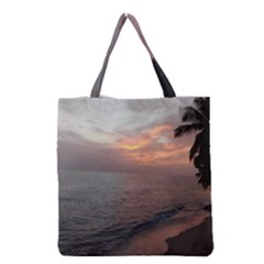 Puerto Rico Sunset Grocery Tote Bag by StarvingArtisan