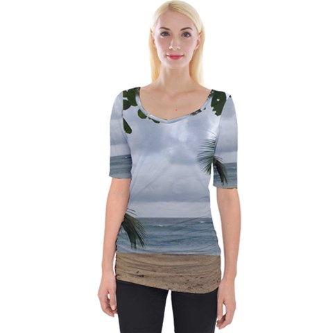 Through The Trees  Wide Neckline Tee by StarvingArtisan