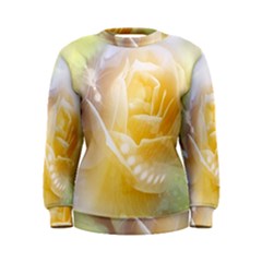 Beautiful Yellow Rose Women s Sweatshirt by FantasyWorld7