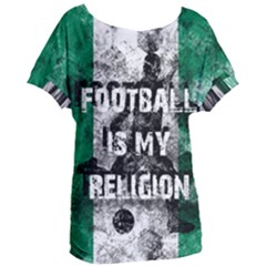 Football Is My Religion Women s Oversized Tee by Valentinaart