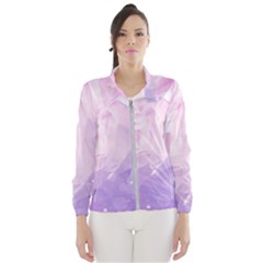 Beautiful Rose, Soft Violet Colors Wind Breaker (women)