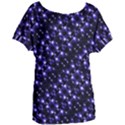 Dark Galaxy Stripes Pattern Women s Oversized Tee View1