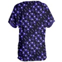 Dark Galaxy Stripes Pattern Women s Oversized Tee View2