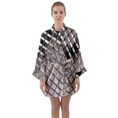 3d Abstract Pattern Long Sleeve Kimono Robe