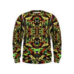 Artwork By Patrick-colorful-19 Kids  Sweatshirt by ArtworkByPatrick