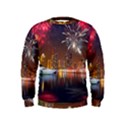 Christmas Night In Dubai Holidays City Skyscrapers At Night The Sky Fireworks Uae Kids  Sweatshirt View1