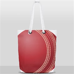 Cricket Ball Full Print Rope Handle Tote (small) by Sapixe