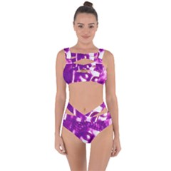 Purple Buddha Art Portrait Bandaged Up Bikini Set  by yoursparklingshop