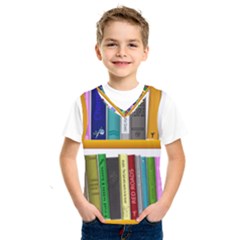 Shelf Books Library Reading Kids  Sportswear by Nexatart