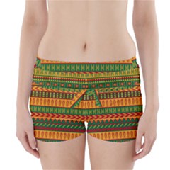 Mexican Pattern Boyleg Bikini Wrap Bottoms by Sapixe