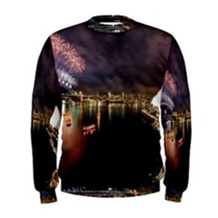 New Year’s Evein Sydney Australia Opera House Celebration Fireworks Men s Sweatshirt by Sapixe