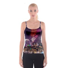 New Year New Year’s Eve In Salzburg Austria Holiday Celebration Fireworks Spaghetti Strap Top