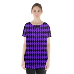 Jester Purple Skirt Hem Sports Top by jumpercat