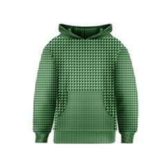 Green Triangulate Kids  Pullover Hoodie by jumpercat