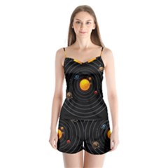 Solar System Satin Pajamas Set by Sapixe