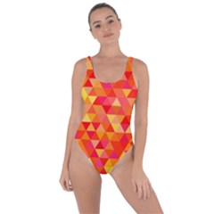 Triangle Tile Mosaic Pattern Bring Sexy Back Swimsuit