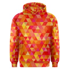 Triangle Tile Mosaic Pattern Men s Overhead Hoodie