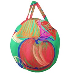 Dscf1425 (1) - Fruits And Geometry-2 Giant Round Zipper Tote by bestdesignintheworld