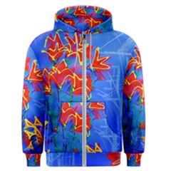 Dscf1433 - Red Lillies Men s Zipper Hoodie by bestdesignintheworld