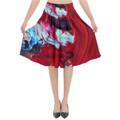 Dscf2258 - Point Of View-1 Flared Midi Skirt
