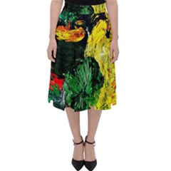 Tigers Lillies Folding Skater Skirt by bestdesignintheworld