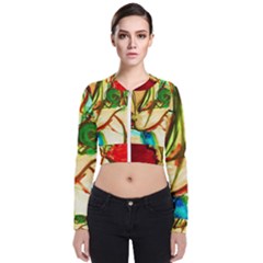 Girl In A Blue Tank Top Bomber Jacket by bestdesignintheworld