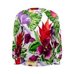 Vector Pattern Tropical Women s Sweatshirt by Sapixe