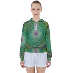 Wire Woven Vector Graphic Women s Tie Up Sweat