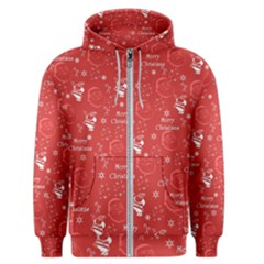 Santa Christmas Collage Men s Zipper Hoodie