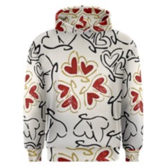 Loving Hearts Men s Overhead Hoodie