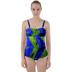 Point Of Equilibrium 7 Twist Front Tankini Set