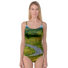 Cliff Coast Road Landscape Travel Camisole Leotard  by Sapixe