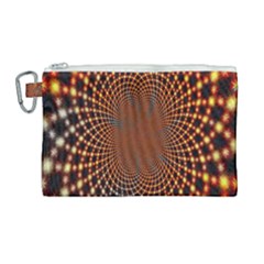 Pattern Texture Star Rings Canvas Cosmetic Bag (large) by Sapixe