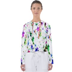 Star Abstract Advent Christmas Women s Slouchy Sweat