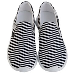 Zig Zag Zigzag Chevron Pattern Men s Lightweight Slip Ons by Sapixe