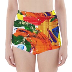 In Mediterrainean High-waisted Bikini Bottoms by bestdesignintheworld