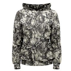 Four Horsemen Of The Apocalypse - Albrecht Dürer Women s Pullover Hoodie by Valentinaart