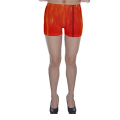 Abstract Orange Skinny Shorts by Modern2018