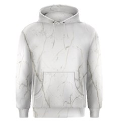 White Marble Tiles Rock Stone Statues Men s Pullover Hoodie by Simbadda