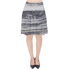 Marble Tiles Rock Stone Statues Pattern Texture Velvet High Waist Skirt