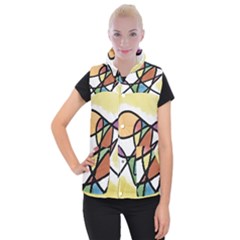 Abstract Art Colorful Women s Button Up Vest by Modern2018