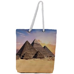 Ancient Archeology Architecture Full Print Rope Handle Tote (large) by Modern2018