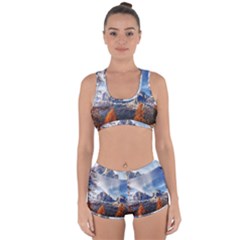 Dolomites Mountains Italy Alpine Racerback Boyleg Bikini Set