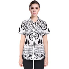 Sugar Skull Women s Short Sleeve Shirt