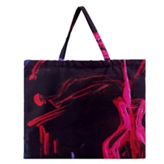 Calligraphy 4 Zipper Large Tote Bag by bestdesignintheworld