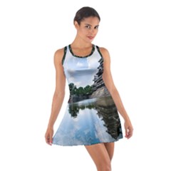 Beautiful Pagoda On Lake Nature Wallpaper Cotton Racerback Dress by Modern2018